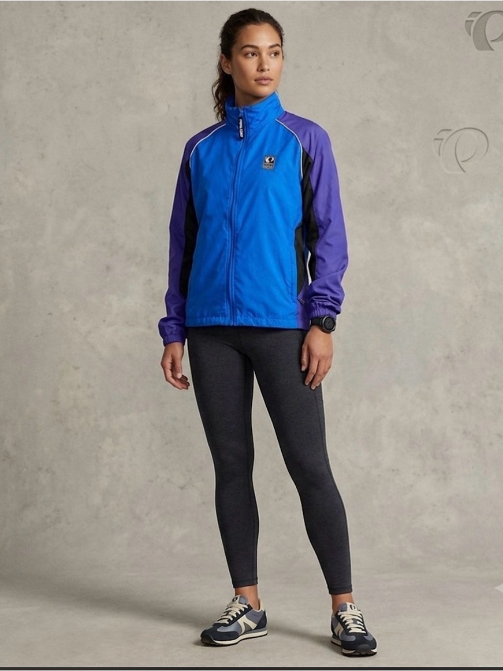 VTG Pearl Izumi cycling or running windbreaker full zip jacket large.